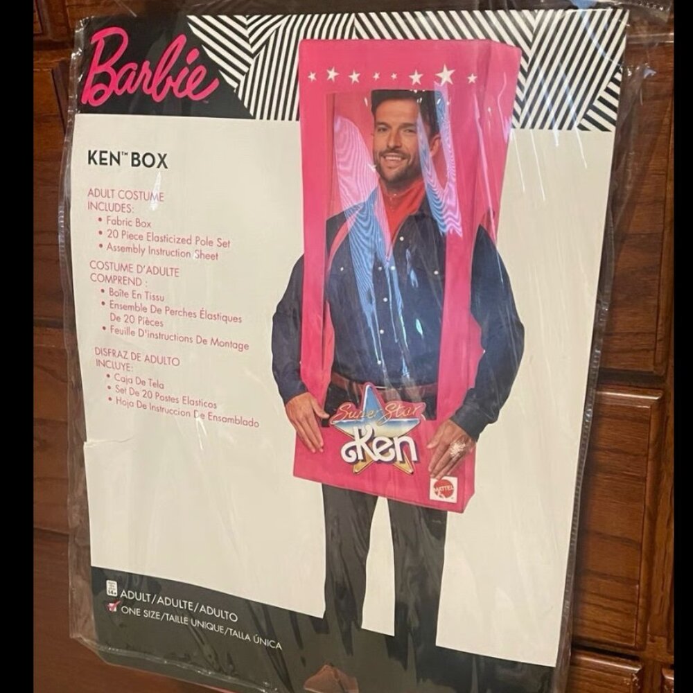 Adult Ken Box Halloween "Super Star" Barbie Men's Costume (One Size) NEW!